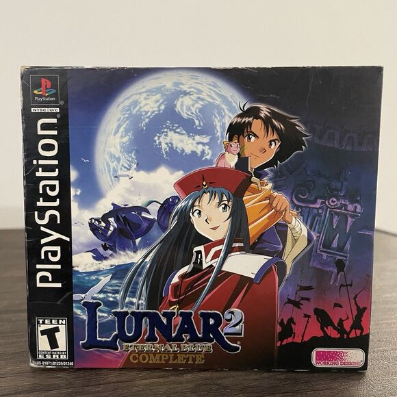 Lunar 2: Eternal Blue Complete Map & Pendant - Sony PlayStation 1 PS1 CIB - Picture 1 of 12